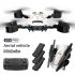 Gt3 Mini Drone 4k HD Dual Camera Optical Flow Position Aerial Photography Fpv RC Foldable Quadcopter White 2 Batteries