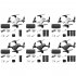 Gt3 Mini Drone 4k HD Dual Camera Optical Flow Position Aerial Photography Fpv RC Foldable Quadcopter White 2 Batteries
