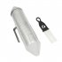 Guiro Instrument Professional Metal Guiro Instrument With Scrapers Band Accompaniment Sand Hammer For Musical Training silver