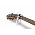 Guitar Capo Metal Alloy Versatile Guitar Capo W Bridge Pin Puller Capotraste with Pick Silver