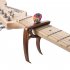 Guitar Capo for Acoustic and Electric Guitars Bass Ukulele Mandolin Banjo with Picks and Picks Holder  Wood grain