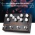 Guitar Effector 4 in 1 Distortion Overload Delay Effect Synthesizer black