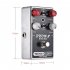 Guitar Effector Manual Metal Distortion Effect Pedal with LED Black silver
