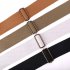 Guitar Strap Cotton Leather Comfortable Belt Solid Color Band for Folk Guitar ArmyGreen 5   165cm