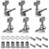 Guitar String Tuning Pegs Set Machine Heads Knobs Tuners Tuning Keys for Electric Acoustic Guitarra Parts Replacement Tool Silver
