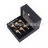 Guitar knob Gold Color with Lock 6R Ferrule Threaded Bush Screws Set for Musical Instrument Accessories  Box Packing  Gold