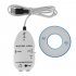 Guitar to USB Sound Player Sound Card Effector Interface Link Audio Cable Music Recording Adapter white