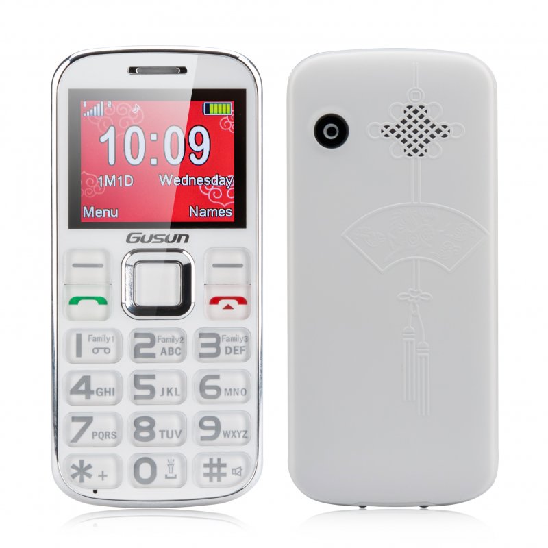 Gusun F10 Senior Citizen Phone (White)