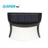Gutter Fence Light Solar Lights 3 LED Wall Lamp Outdoor Security Lighting Nightlight for Garden Patio Path Driveway Cool white