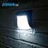 Gutter Fence Light Solar Lights 3 LED Wall Lamp Outdoor Security Lighting Nightlight for Garden Patio Path Driveway Cool white