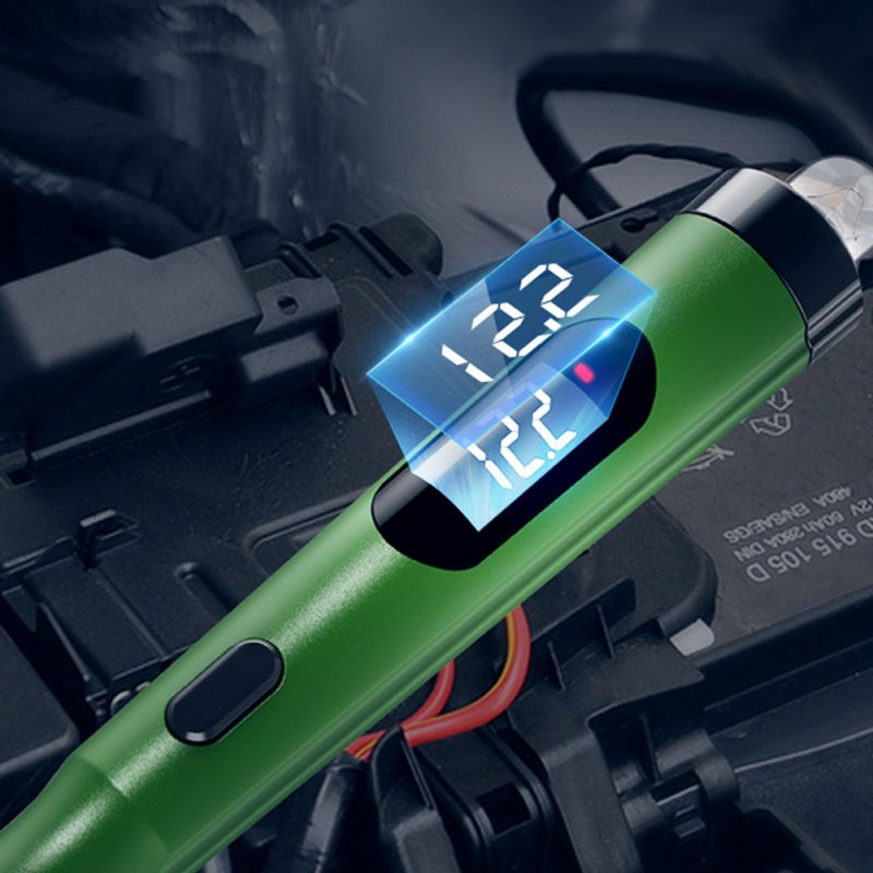 Car Electrical Circuit Tester Probe with Light Bulb Digital Display Circuit Testing Pen 