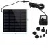 Gy d 001 Solar Fountain Pump Waterproof Micro Brushless Dc Bird Bath For Outdoor Garden Pond Pool 1 4W split fountain