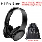 H1 Pro Bluetooth Wireless Headset HIFI Stereo Noise Reduction Gaming Earphone with Microphone H1 pro black