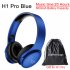 H1 Pro Bluetooth Wireless Headset HIFI Stereo Noise Reduction Gaming Earphone with Microphone H1 pro blue