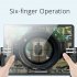 H11 6 Finger Mobie Controller For Pubg Gamepad Tablet Trigger Handle Portable Game Grip Handles black 1 pair