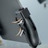 H11 6 Finger Mobie Controller For Pubg Gamepad Tablet Trigger Handle Portable Game Grip Handles black 1 pair
