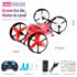 H113 RC Drone Helicopter Remote Control Vehicle Stunt Toys 360 degree Flipping Air Water Waterproof Cars Toys For Boys Red  English 