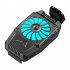 H15 Universal Mobile Phone Game Cooler System Mute Strong Wind Cooling Fan Gamepad Holder Stand Radiator Auxiliary Chicken eating black