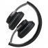 H2 Wireless Over Ear Headphones Low Latency Soft Ear Cups Brilliant Glow 24H Playtime Stereo Sound Headset For Smart Phone Computer Laptop black