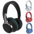 H2 Wireless Over Ear Headphones Low Latency Soft Ear Cups Brilliant Glow 24H Playtime Stereo Sound Headset For Smart Phone Computer Laptop black