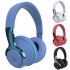 H2 Wireless Over Ear Headphones Low Latency Soft Ear Cups Brilliant Glow 24H Playtime Stereo Sound Headset For Smart Phone Computer Laptop black