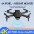 H3  Mini  Folding  Aircraft 4k Motion picture Single Dual Camera 4 axis Height Hover Remote Control Drone Dual camera 4k 1 battery