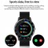 H30 Intelligent Watch Ip68 Waterproof Full Touch screen Diy Dial Fitness Outdoor Sports Wristwatch Compatible For Android Ios Black Shell Black Belt