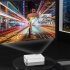 H5 Projector Video Projector Outdoor Movies 720P Home 4K Video Smart Projectors Wireless WiFi Home Theater System Projector For Smart Phones Laptop Tablet white