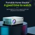 H5 Projector Video Projector Outdoor Movies 720P Home 4K Video Smart Projectors Wireless WiFi Home Theater System Projector For Smart Phones Laptop Tablet white