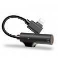 2D68-2 2 in 1 Audio Cable Adapter 0.9 Black