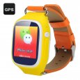 GPS Tracker Kids Phone Watch (Yellow)