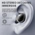 H8 Earphone Wireless Bluetooth compatible Headset Rotatable Design Stereo Ipx6 Waterproof Noise Cancelling Sports Tws Earbud black