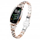 H8 Women Smart Watch Ip67 <span style='color:#F7840C'>Waterproof</span> Heart Rate Monitor Bluetooth <span style='color:#F7840C'>Sport</span> Fitness Bracelet Ladies Watches Golden