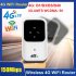 H80 3G 4G LTE Router Pocket 150Mbps WiFi Repeater Signal Amplifier Pocket Mobile Hotspot With SIM Card Slot For Outdoor Travelers White