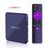 H96 Max V12 Set top Box android 12 0 Rk3318 5GWiFi Dual band Tv Player with RC Blue US Plug 4 32GB