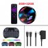H96 Max X3 Smart Android TV BOX Android 9 0 Smart Box 8K Amlogic S905X3 Wifi 1000M 4k Media Player black 4GB   64GB with i8 Keyboard