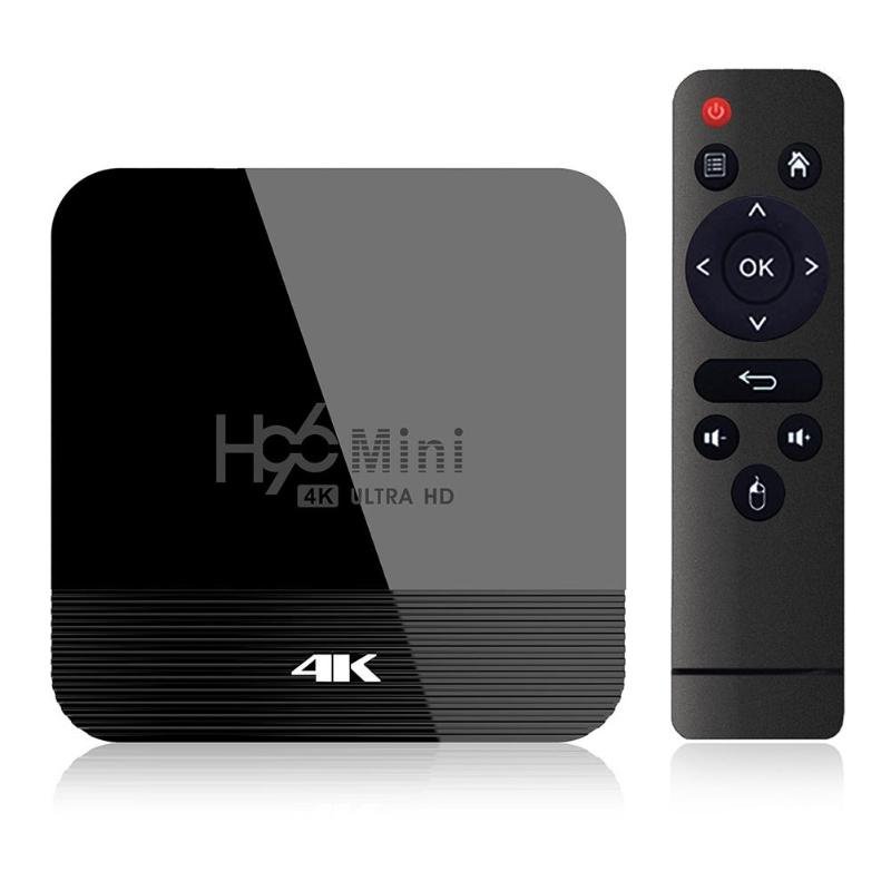 H96 Mini H8 Android 9.0 1+8G/2+16G TV Box RK3228A Quad Core 4K Wifi BT4.0 Set Top Box HDMI 2.0 Video Smart TV Player US Plug