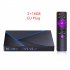 H96max V56 Smart Set top Box Gigabit android Quad Core 12 8k Bluetooth Media Player H96 V58 Tv Box Black EU Plug 8 64G