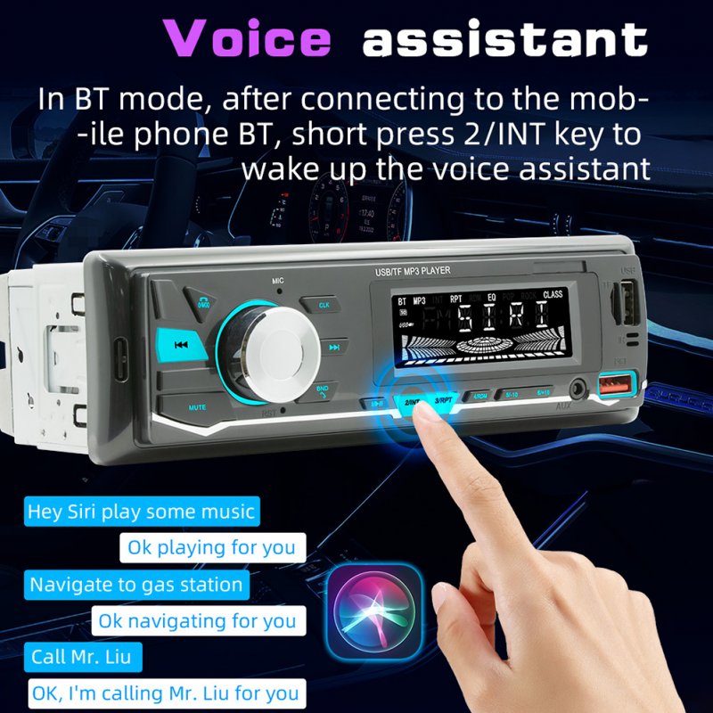 12V Car Radio MP3 Player Support TF USB Drive Colorful Lighting Car Stereo Audio With With Wireless Remote Control 