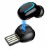 HBQ Q32 Single Wireless Bluetooth 5 1 Headset USB Charging Hanging Ear Business Sports Earbuds With Microphone USB Single Ear