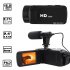 HD 1080P Digital Video Camera Camcorder W Microphone Photography 16 Million Pixels Standard   microphone   wide angle lens
