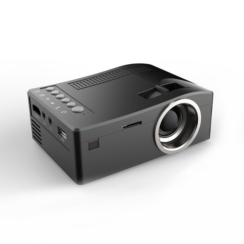 UC18 HD TFT LCD Mini Projector-Black AU Plug