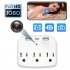 HD 1080P Wall Outlet Wifi Mini Camera Type C Usb Socket Base Night Vision Remote Monitoring Wireless Camcorder
