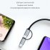HD 1080p Type To Hdmi Adapter Cable Android Device To Tv Projector Display Grey