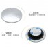 HD 360 Degree Wide Angle Adjustable Car Rear View Convex Mirror Auto Rearview Mirror Vehicle Blind Spot Rimless Mirrors  Silver