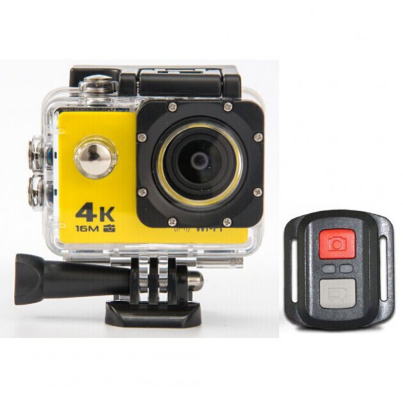HD 4K WIFI Action Camera Yellow