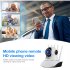 HD 5mp Wireless IP Camera Cctv 5G Wifi Camcorder Security Surveillance Cam White