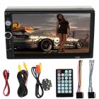 HD 7  Double 2Din Bluetooth Car Stereo Radio FM MP5 Player Touch Screen In Dash black