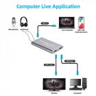 HD Acquisition Card USB 3 0 Mobile Game Live Video Conference HDMI  Recorder for PS4 or Nintendo Switch gray