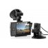 HD Blackbox car DVR set with a front and rear camera  a 3 5 Inch screen  PIP or single view of camera feed  and 32GB of memory